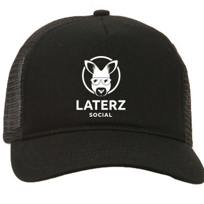 Mesh Back Trucker Cap White Laterz Thumbnail